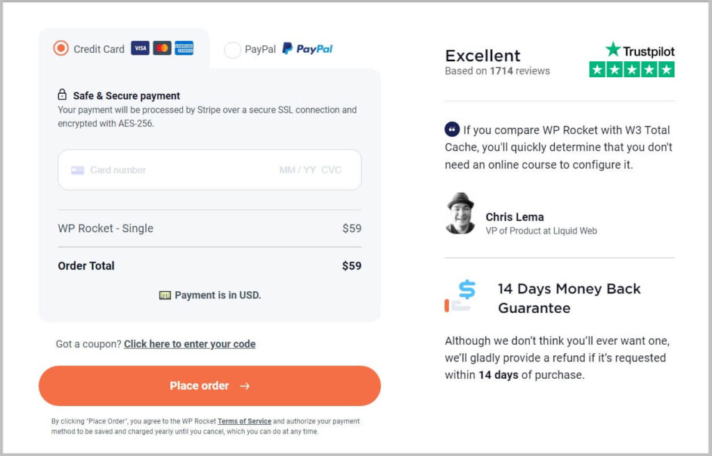 Buy WP Rocket on new pricing