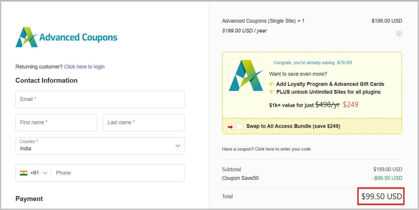 Claim Advanced Coupons discount