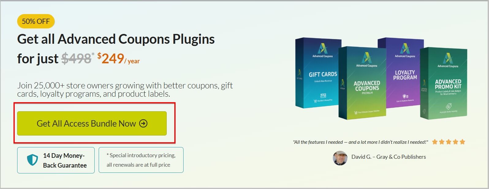 Get Advanced Coupons all access bundle on discount