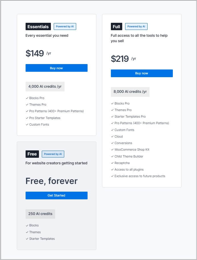 New Kadence AI pricing and plans
