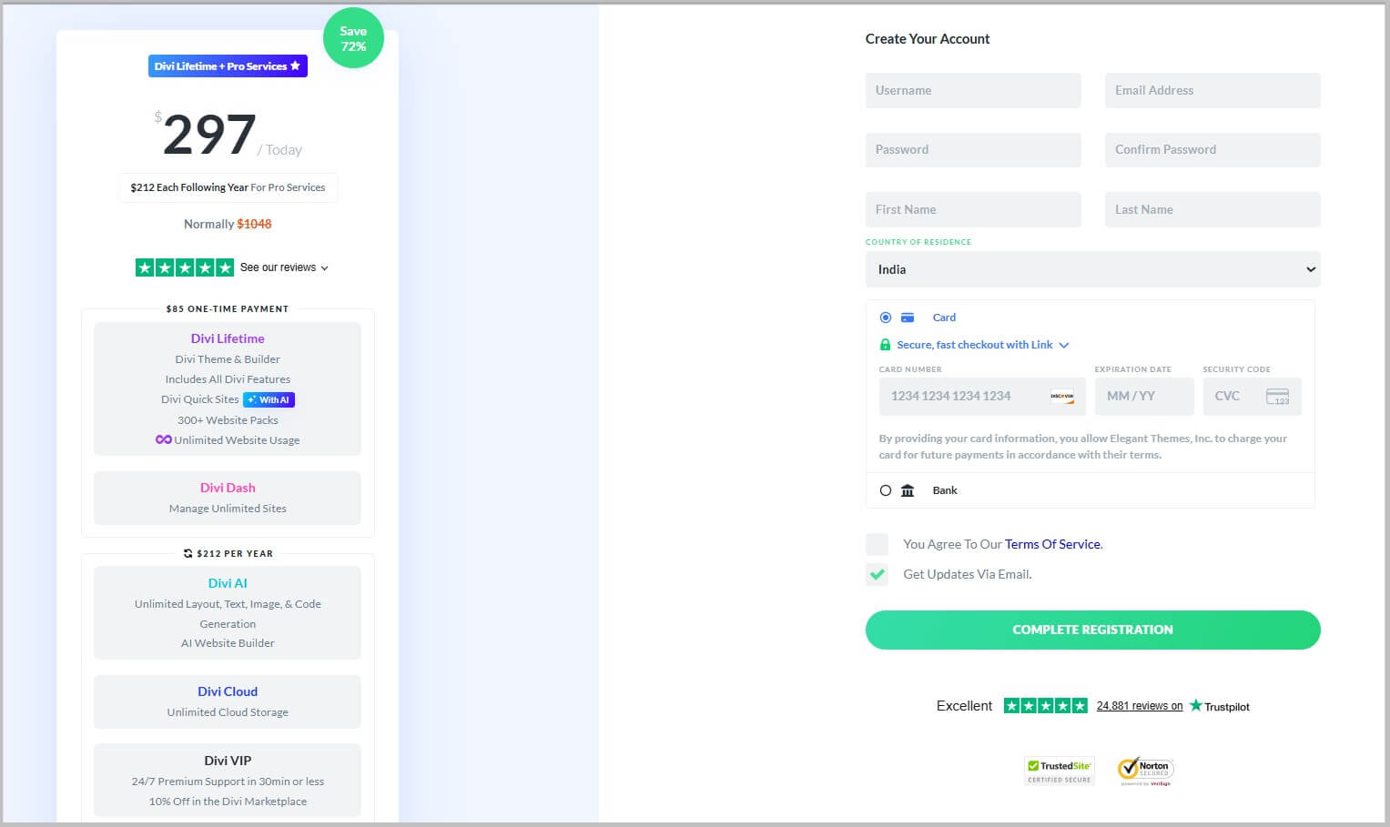 Buy Elegant Themes plans on Discount