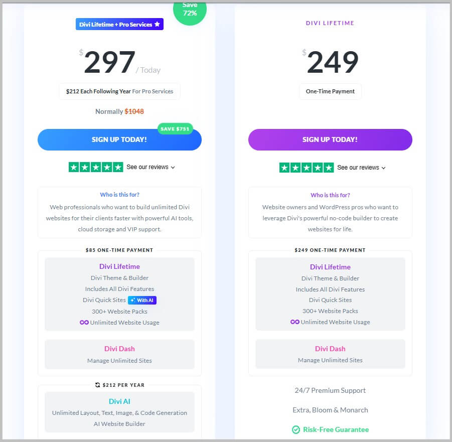 Elegant Themes Lifetime plans on discount