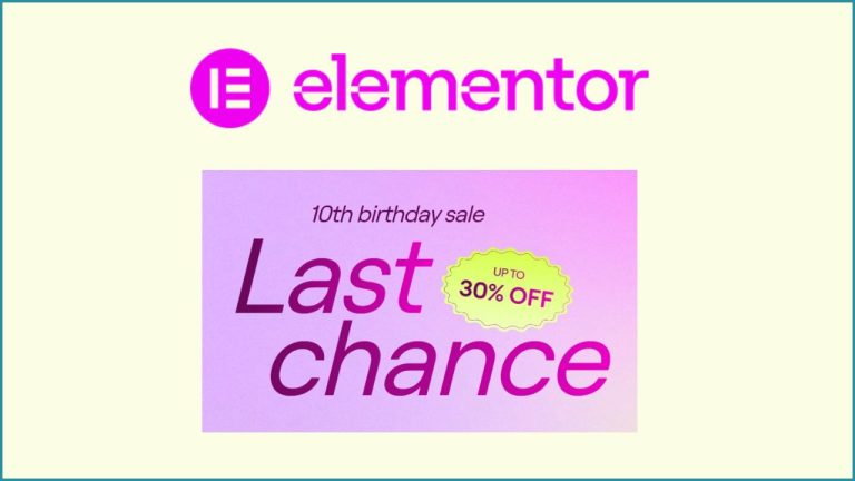 Elementor Birthday Sale 2026- 31% Discount