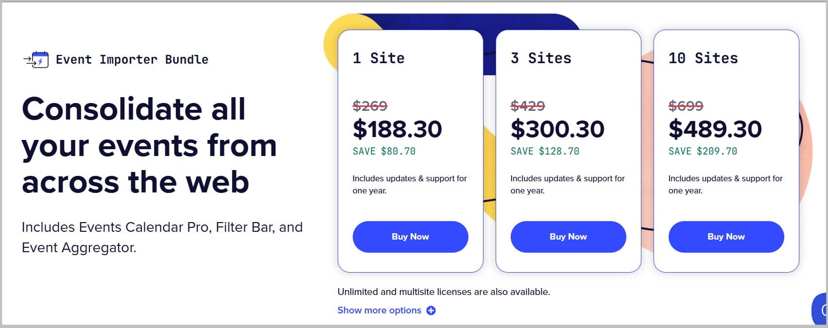 Event Importer bundle Black Friday pricing