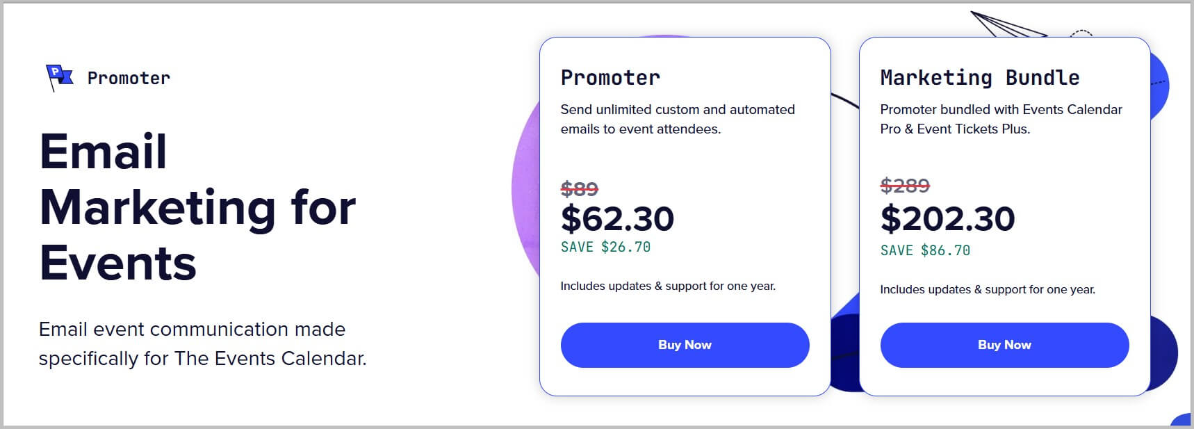 The Events Calendar Promoter Black Friday pricing