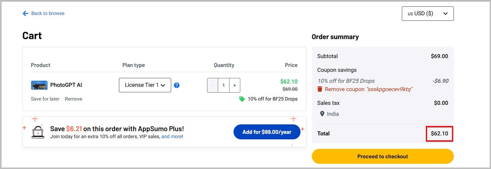 Buy PhotoGPT AI lifetime subscription