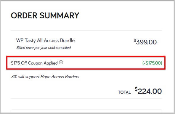 WP Tasty Black Friday discount code