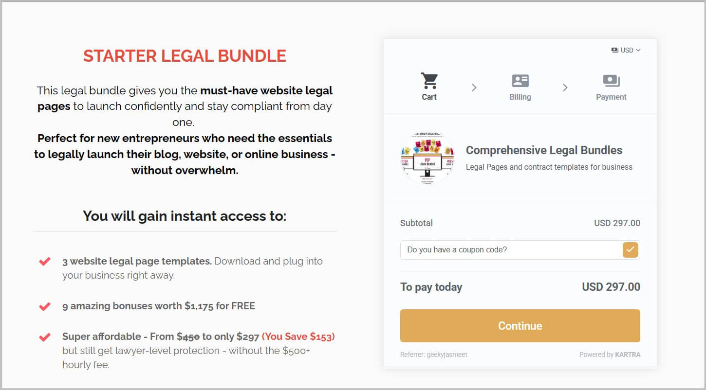 Buy legal bundles from Amira Law on discount