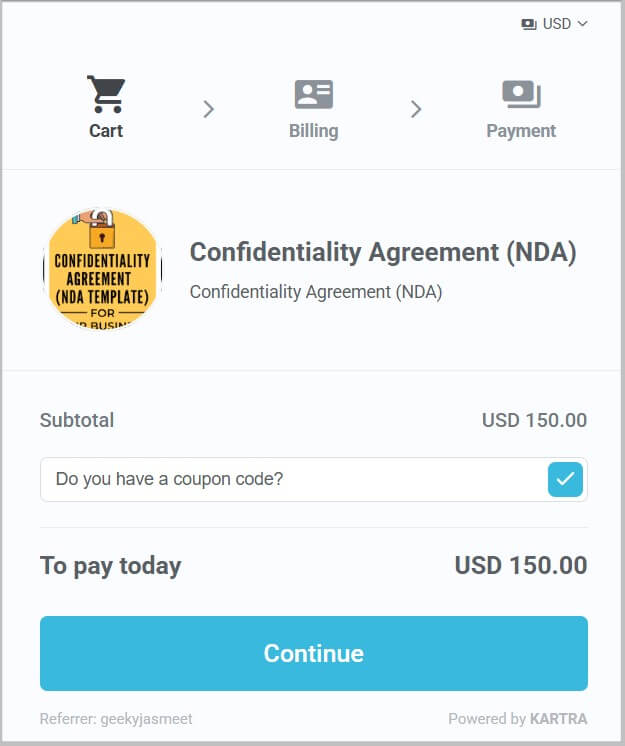 Confidentiality Agreement by Amira Law