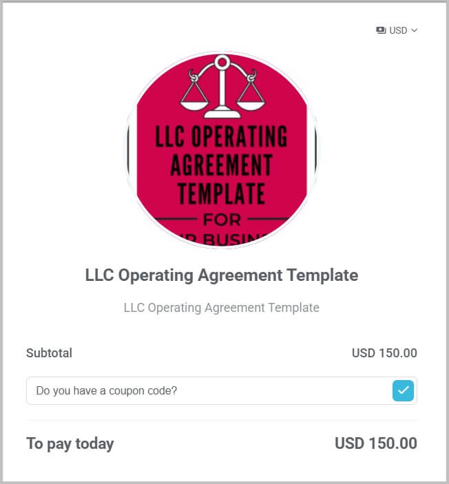 LLC Operating Agreement by Amira Law
