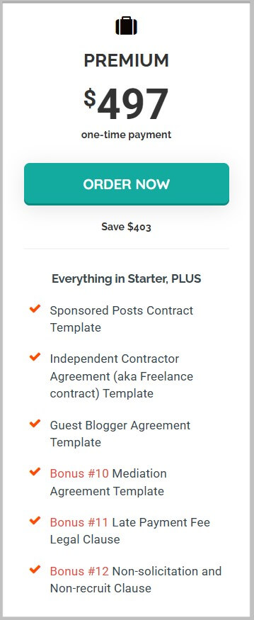 Premium Legal Bundle by Amira Law