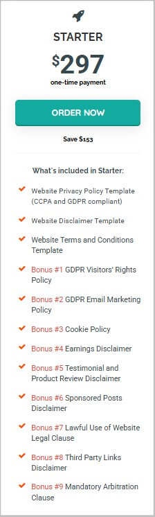 Starter legal bundle by Amira Law