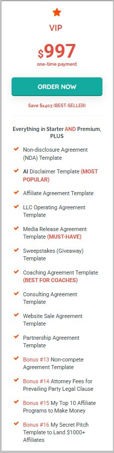 VIP Legal Bundle by Amira Law