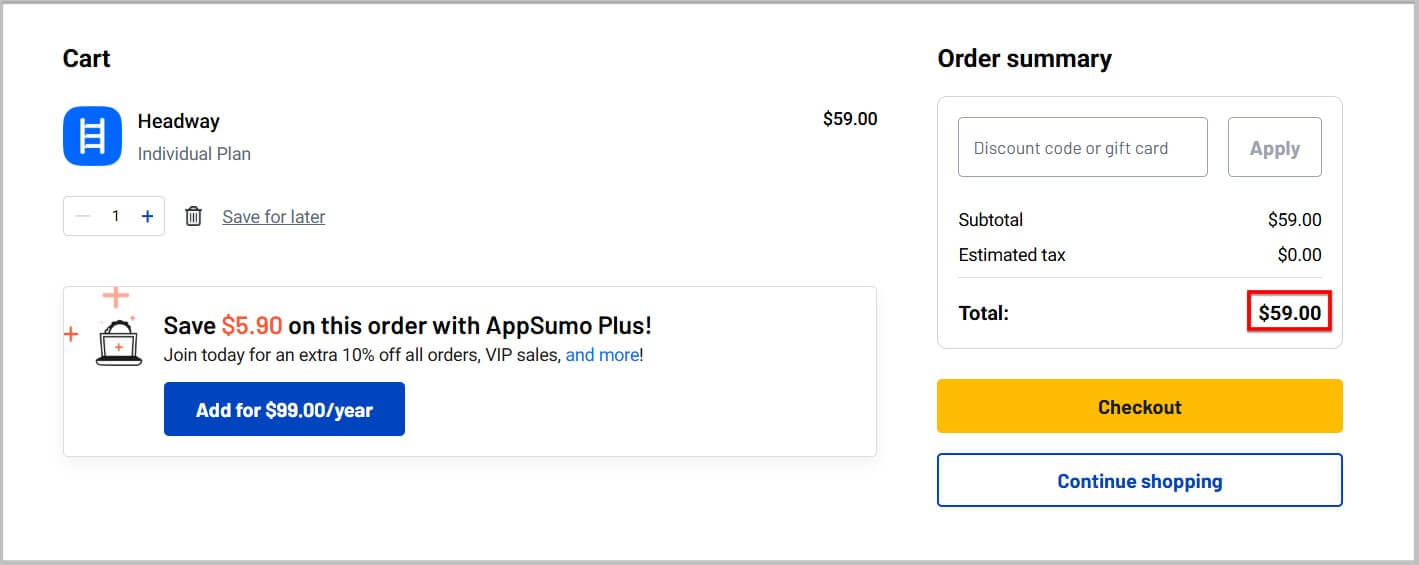 Buy Headway lifetime subscription from Appsumo