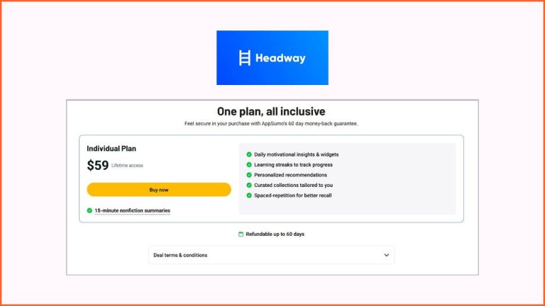 Headway Lifetime Deal 2026- 40% Discount