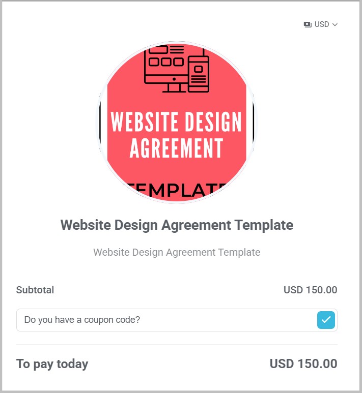 Website Design Agreement template by Amira Law