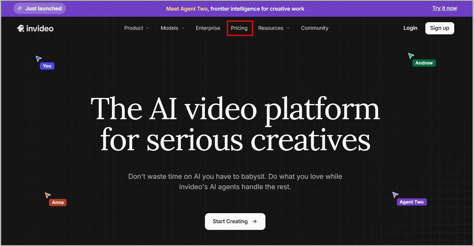 InVideo AI Discount Code 2026- 15% OFF 3 InVideo AI homepage