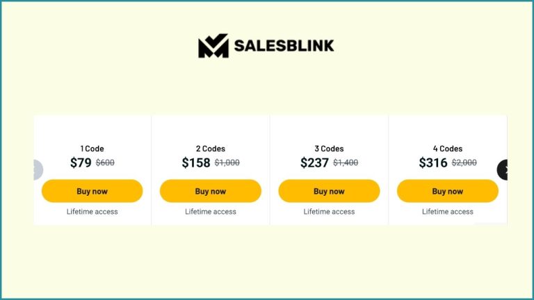 SalesBlink Lifetime Deal 2026- 87% Discount