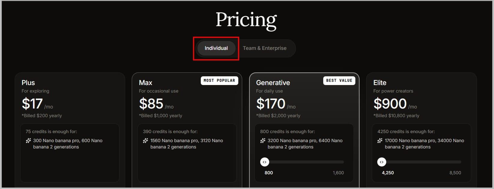 InVideo AI Discount Code 2026- 15% OFF 4 Select individual option on InVideo AI pricing page