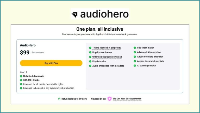 AudioHero Lifetime Deal 2026- 49% Discount